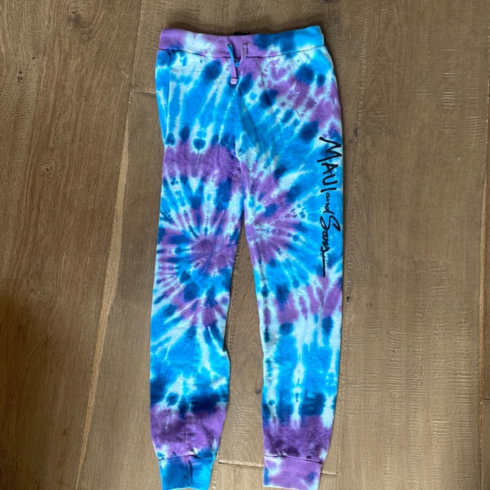 kids maui and sons tie dye sweat pants